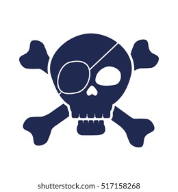 skull pirate elegant frame