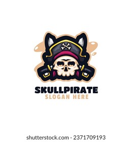 Skull Pirate Mascot Logo Design