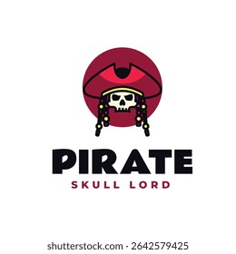 Skull Pirate Mascot Logo Design