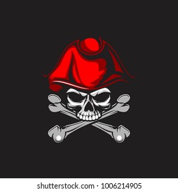SKULL PIRATE VECTOR DESIGN