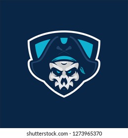 SKULL PIRATES BADGES MASCOT