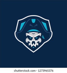 SKULL PIRATES BADGES MASCOT