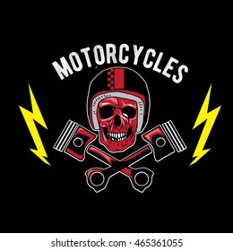 skull piston biker