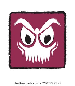 Skull with pointed teeth and only one upper jaw