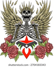 Skull of a praying king