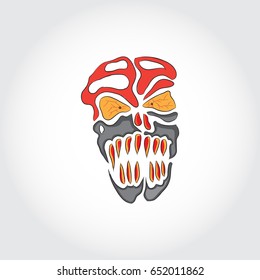 skull print/skull illustration/evil skull/concert posters/skull canvas print/skull tattoo/skull art/watercolor skull/Black grunge vector skull/Human skull on isolated white background/T-shirt Graphics