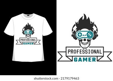 skull Professional Game Tshirt Good for Clothes, Greeting Card, Poster, and Mug Design.