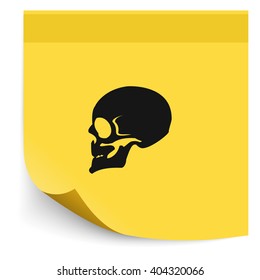 Skull profile view. 