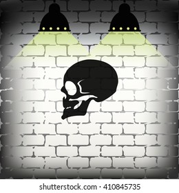 Skull profile view.