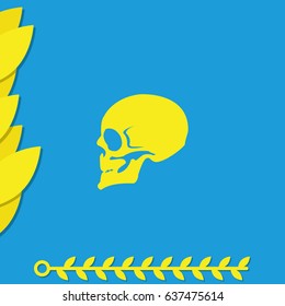 Skull profile view.