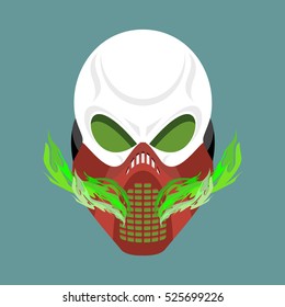 Skull protective mask. Hell defender. Terrible headache. skeleton head paintball helmet
