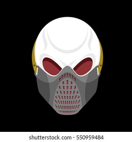 Skull protective mask. Hell defender. Terrible headache. skeleton head paintball helmet