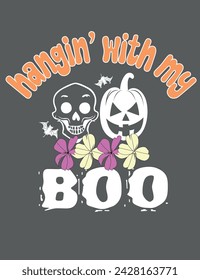 SKULL AND PUMPINK FOR SCARY HALLOWEEN svg