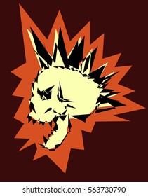 skull punk design