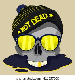 skull punk star vector design. Eps 10