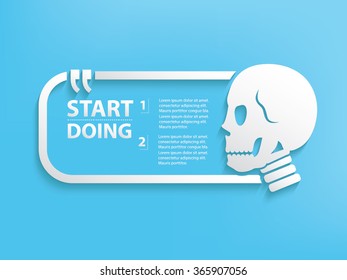 
Skull Quotation Mark Speech Bubble,design