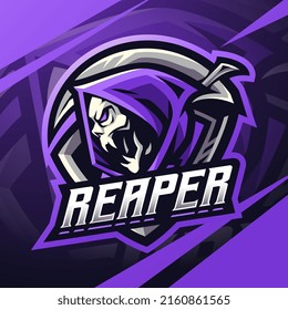 Skull Reaper Logo Mascot Design