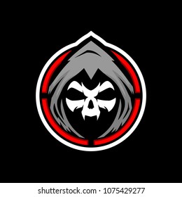 skull Reaper vector logo template