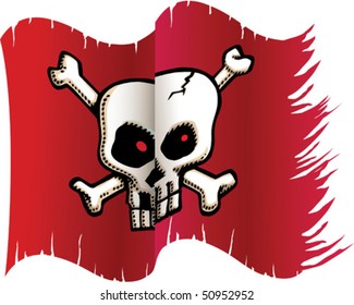 Skull Red Flag