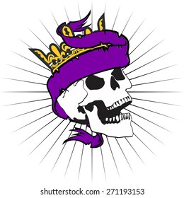 skull ribbon tattoo tshirt in vector format very easy to edit