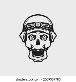 Skull rider design. Creative design.