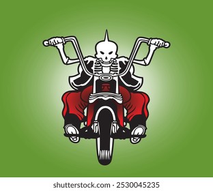 skull rider design graphic vector