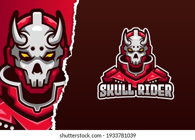 Skull Rider E-sport Logo Template