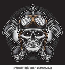 Skull Rider Helmet Vector Stock Vector (Royalty Free) 1560302828 ...