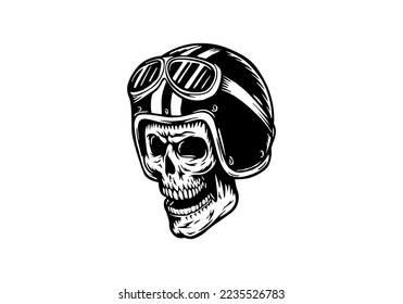 Skull Rider Vector Motorcycle