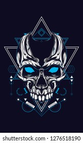 Skull sacred geometry