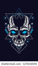 Skull sacred geometry