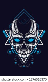 Skull sacred geometry