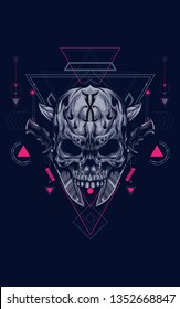 Skull sacred geometry