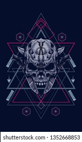 Skull sacred geometry