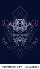 Skull sacred geometry