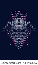Skull sacred geometry