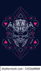 Skull sacred geometry