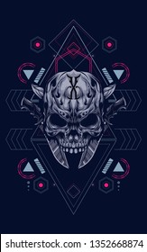 Skull sacred geometry