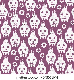 skull seamless background