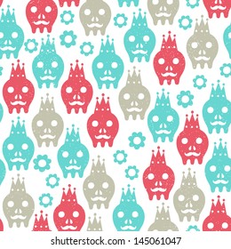 skull seamless background
