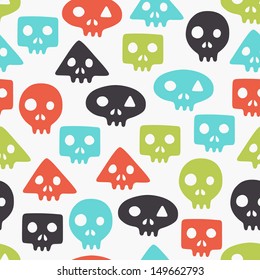skull seamless background 