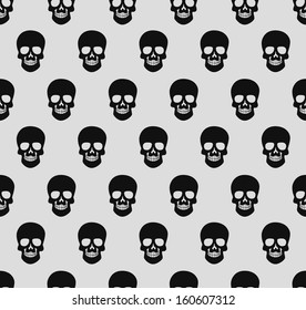 skull seamless background