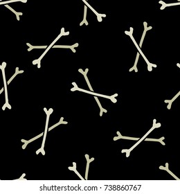 skull seamless doodle pattern