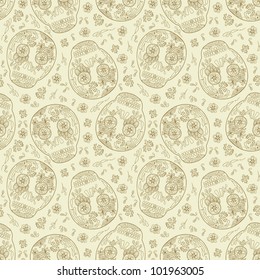 skull seamless pattern