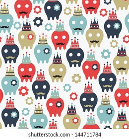 skull seamless pattern