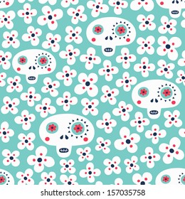 skull seamless pattern