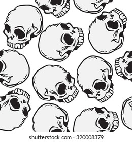 skull seamless pattern