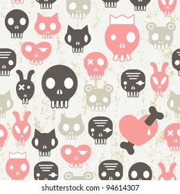 skull seamless pattern