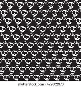 skull seamless pattern background