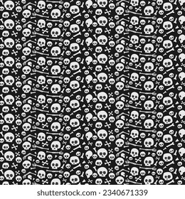 skull seamless pattern. skull pattern background. crossbones and skull pattern. skull print fabric.